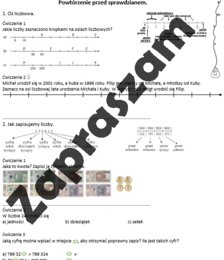 Powtórzenie przez sprawdzianem: matematyka klasa 4