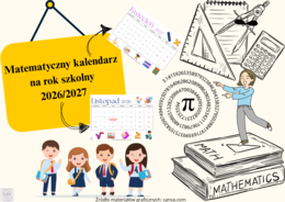 Matematyczny kalendarz na rok szkolny 2026/2027