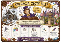 OPERACJA: ZŁOTY BILET - WIELKI PAKIECIK LEKTUROWY - CHARLIE I FABRYKA CZEKOLADY