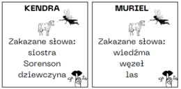 Baśniobór - zabawy z lekturą (wykreślanka i karty taboo)