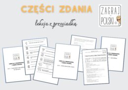 Lekcja z przesiadką - części zdania