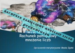 Rachunek pamięciowy MNOŻENIE LICZB prezentacja