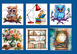 DZIEŃ KSIĄŻKI - PUZZLE – 18 obrazków