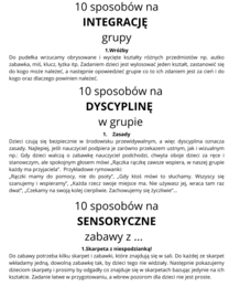 100 SPOSOBÓW NA GRUPĘ PRZEDSZKOLNĄ- zabawy, ćwiczenia, sposoby na wyciszenie i dyscyplinę
