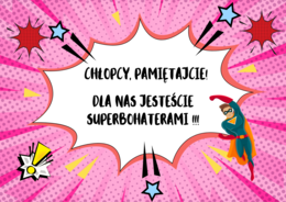 Gazetka szkolna - Dzień Chłopaka.