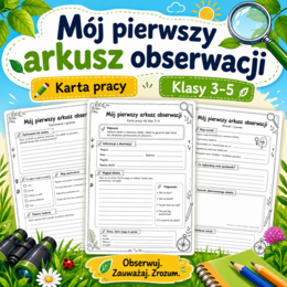 Mój pierwszy arkusz obserwacji