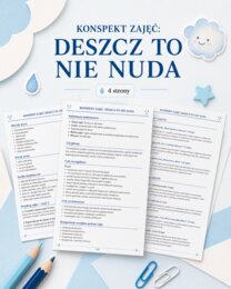 Konspekt zajęć. Deszcz to nie nuda