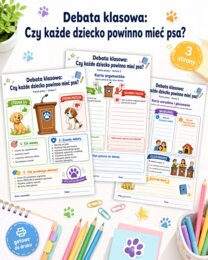 Debata klasowa. Czy każde dziecko powinno mieć psa?
