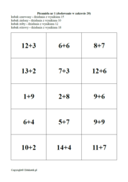 Matematyczne kubki (dodawanie i odejmowanie) – gra matematyczna
