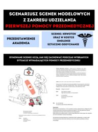 Scenariusze scenek - pierwsza pomoc - przedstawienia, akademia