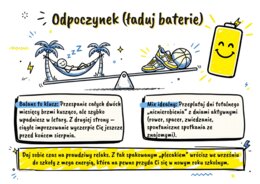 WAKACYJNY PLECAK SUPERMOCY - zestaw materiałów