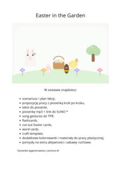 Easter in the garden - wielkanoc dla przedszzkola, angielski