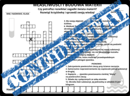 Zestaw krzyżówek z fizyki dla klasy 7