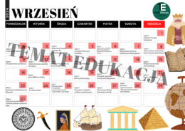 Kalendarz z wydarzeniami historycznymi na rok szkolny 2024/2025