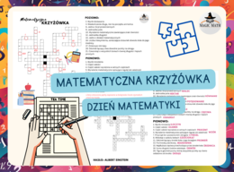 MATEMATYCZNA KRZYŻÓWKA - Dzień Matematyki, Dzień Liczby Pi