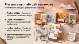 Uzależnienie od telefonu (gazetka szkolna / prezentacja)