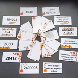 Gra terenowa - ZAPIS SŁOWNY LICZB