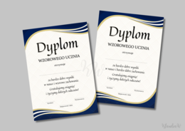 Dyplomy Wzorowego Ucznia - zestaw