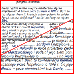 Kongres wiedeński i Święte Przymierze (Europa w końcu XVIII i na początku XIX w.) - notatki, karta pracy