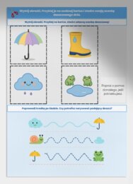 Karta Pracy: "Moje ulubione zabawy w deszczowy dzień"