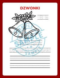 Świąteczne Słówka - Nauka Pisania - Polsko Angielskie - zadania, zagadki, ćwiczenie pisowni