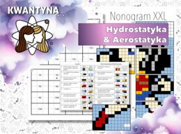 Kolorowanka XXL: Fizyka. Klasa 8. Hydro- i aerostatyka. Pomysł na ciekawą lekcję! Karta pracy. MOC powtórki.