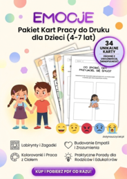 Emocje - karty pracy