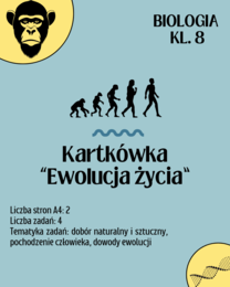 Biologia. Klasa 8. Ewolucja życia. Kartkówka/krótki sprawdzian. Nowa podstawa programowa.