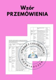 Przemówienie krok po kroku – wzór i wskazówki dla ucznia. Przykład 3.