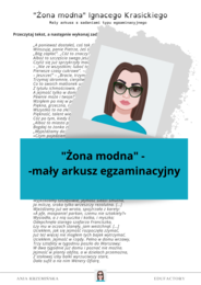 "Żona modna" - zadania typu egzaminacyjnego E8