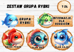 ZESTAW GRUPA RYBKI