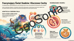 Ssaki - kręgowce, które karmią młode mlekiem biologia klasa 6 sketchnotka