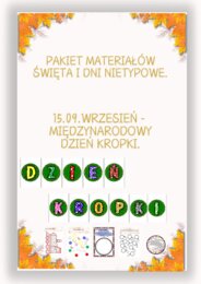 PAKIET MATERIAŁÓW NA WRZESIEŃ WEDŁUG KALENDARZA ŚWIĄT I DNI NIETYPOWYCH.