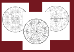 Jesienna MANDALA - jesień - kolorowanka - biblioteka