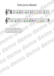 Tańczymy labado nuty literowe