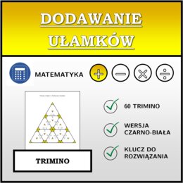 Trimino - Dodawanie ułamków | matematyka