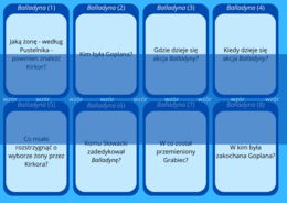 Balladyna - fiszki do lektury