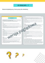 Co czuję gdy... ? Materiał dydaktyczny dla młodzieży