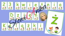 DZIEŃ KSIĄŻKI - zestaw dla klas 4-6 (gazetka, odznaki, zakładki, napis, krzyżówka)