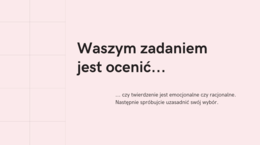 Prezentacja: Twierdzenia Racjonalne i Emocjonalne w Komunikacji Interpersonalnej TUS