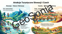 Atrakcje turystyczne Czech i Słowacji   geografia klasa 6 sketchnotka