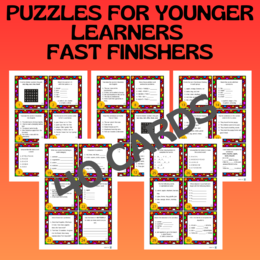 PUZZLES FOR YOUNGER LEARNERS / FAST FINISHERS