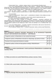 Karty pracy lektury licealne - krytyczne czytanie