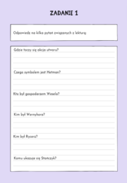 LEKTURA WESELE STANISŁAW WYSPIAŃSKI KARTY PRACY DLA UCZNIÓW SZKOŁY PONADPODSTAWOWEJ