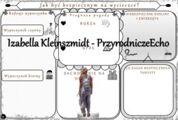 Karta pracy „Jak być bezpiecznym na wycieczce?” wykonana w power point do edycji. Przyroda 4, „Na wycieczce” na podstawie wydawnictwa WSiP