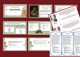 Ignacy Krasicki ŻONA MODNA – prezentacja + 2 wklejki – wklejka – egzamin – powtórzenie