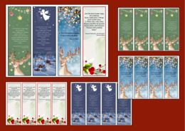 Boże Narodzenie – zakładki do książek – zakładka – biblioteka – świetlica – wersja 1