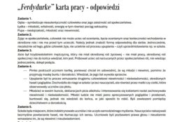 Karta pracy "Ferdydurke"