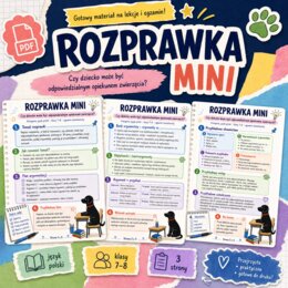 Rozprawka. Czy dziecko może być odpowiedzialnym opiekunem zwierzęcia?