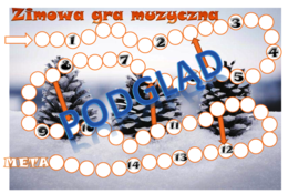 Zimowa muzyczna gra planszowa dla klasy 4